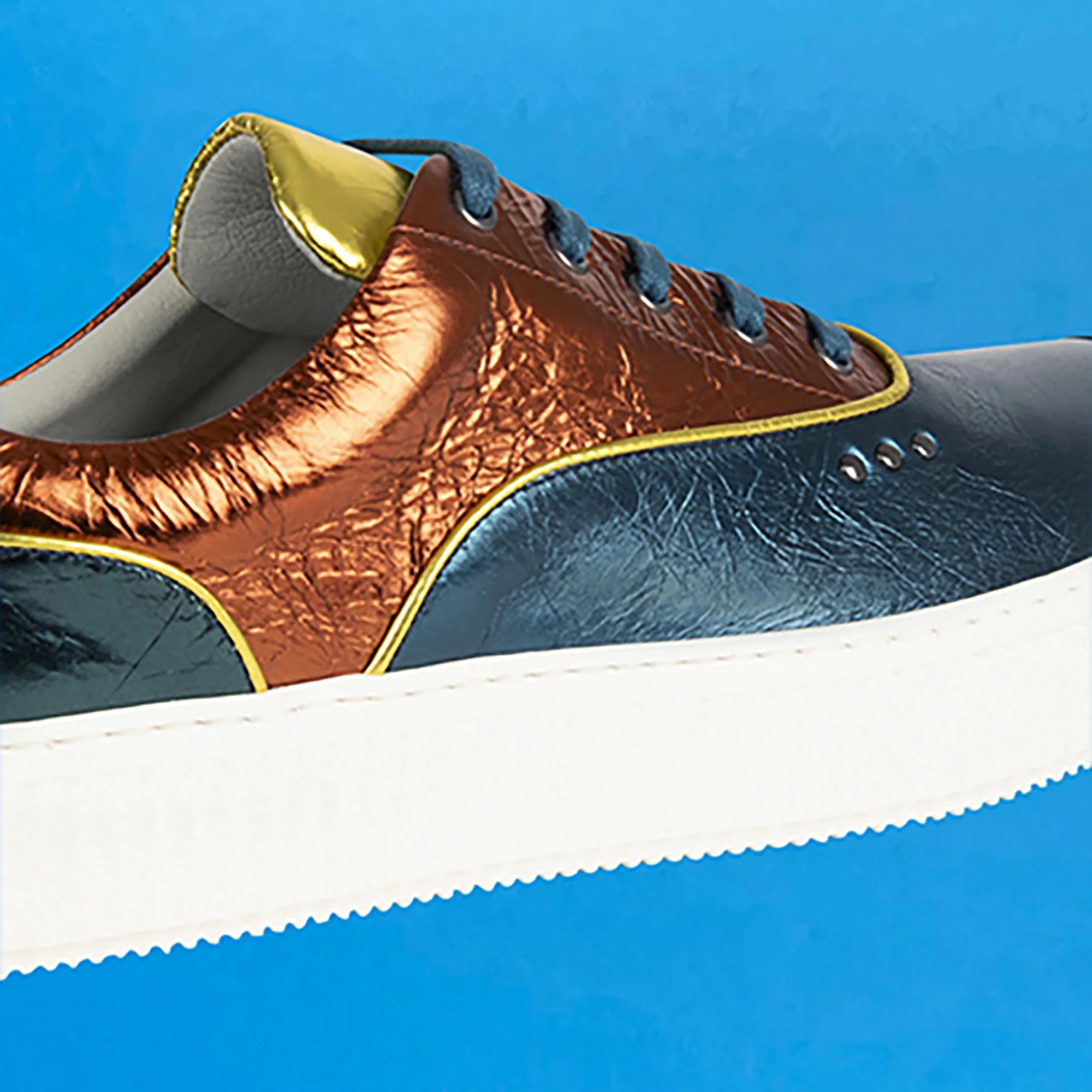 Metallic multi peacock MEAKER sneaker ✔ ME.LAND