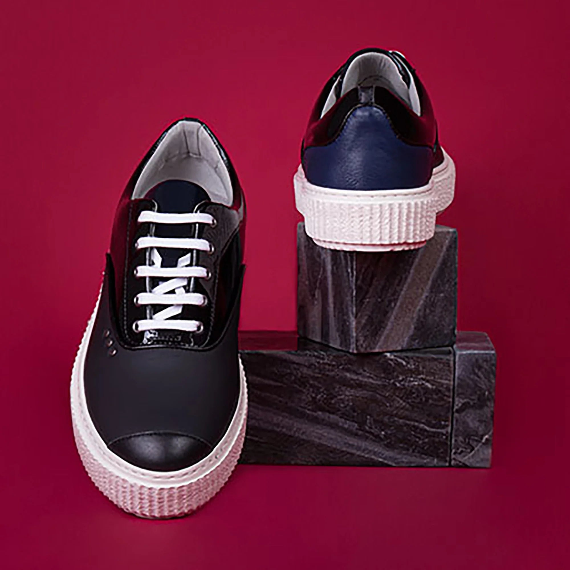 ME.LAND Black and blue MEAKER sneaker ladies