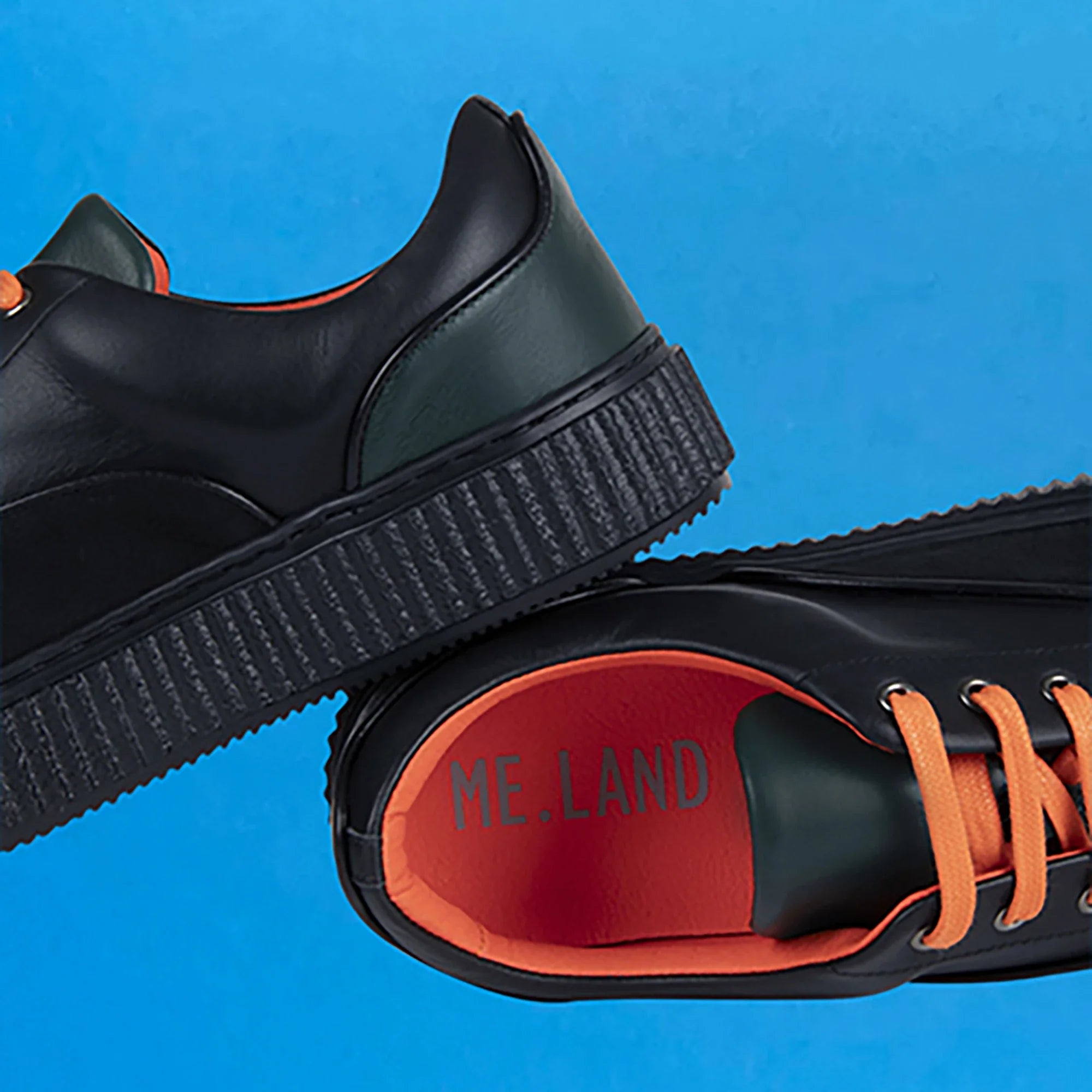 Bright black MEAKER sneaker ✔ ME.LAND