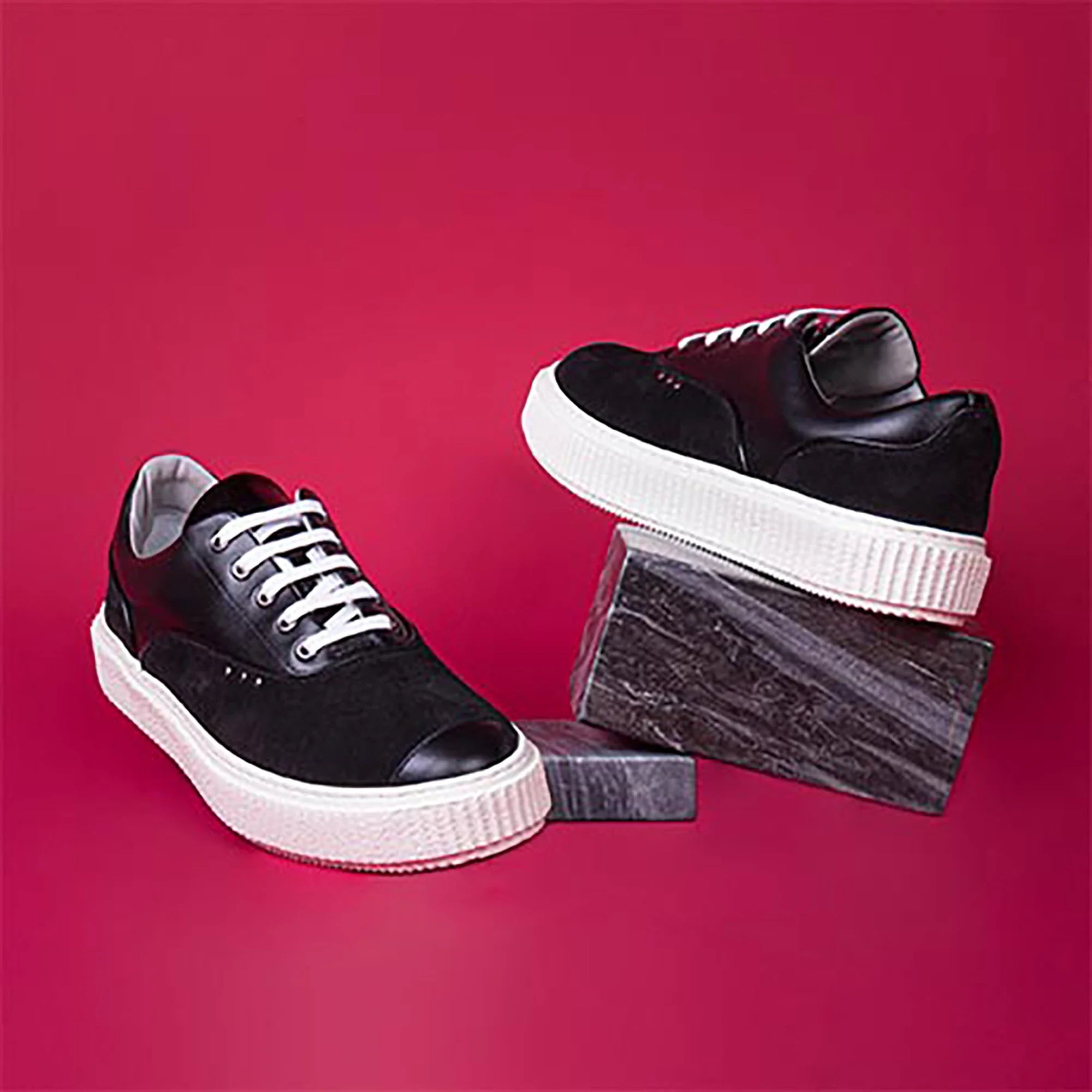 ME.LAND Black suede MEAKER sneaker ladies