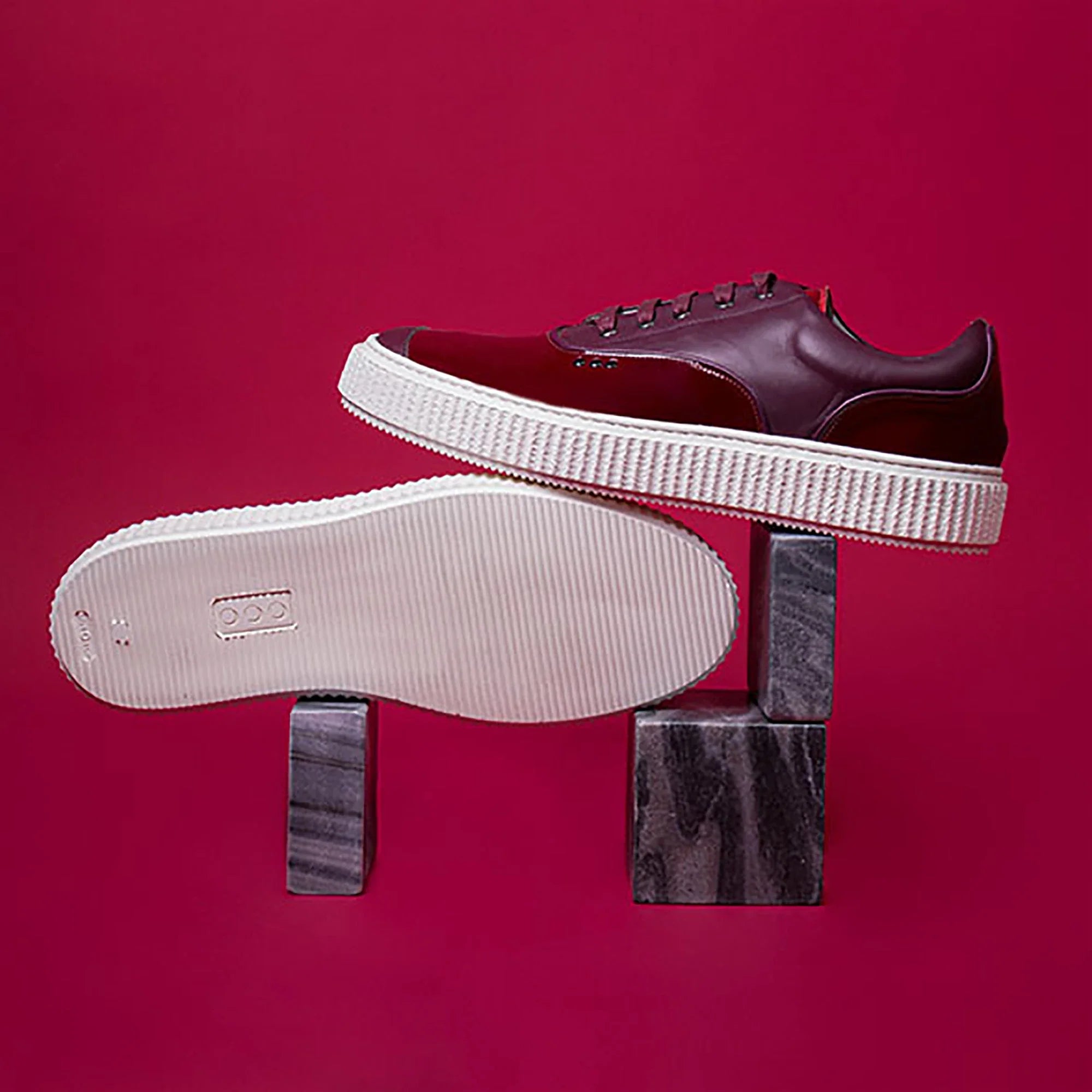 ME.LAND Bordeaux patent MEAKER sneaker men