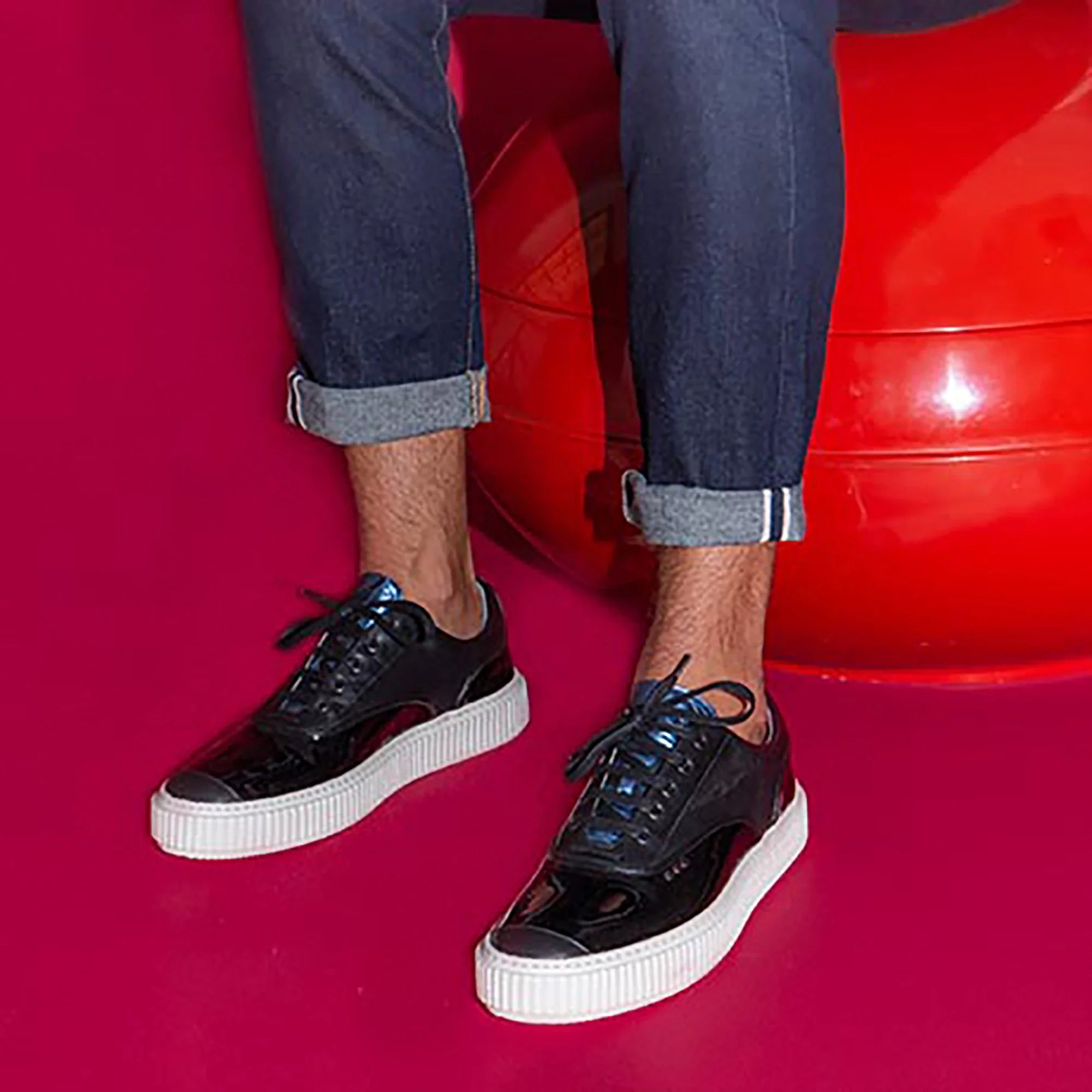 ME.LAND Black patent MEAKER sneaker sole