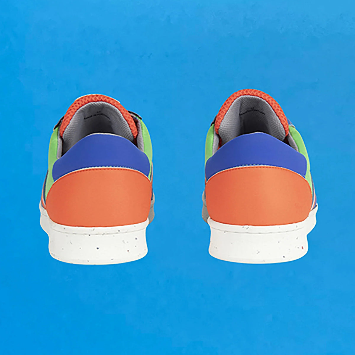 Vivace vegan and recycled sneaker in green, blue and orange ✔ ME.LAND