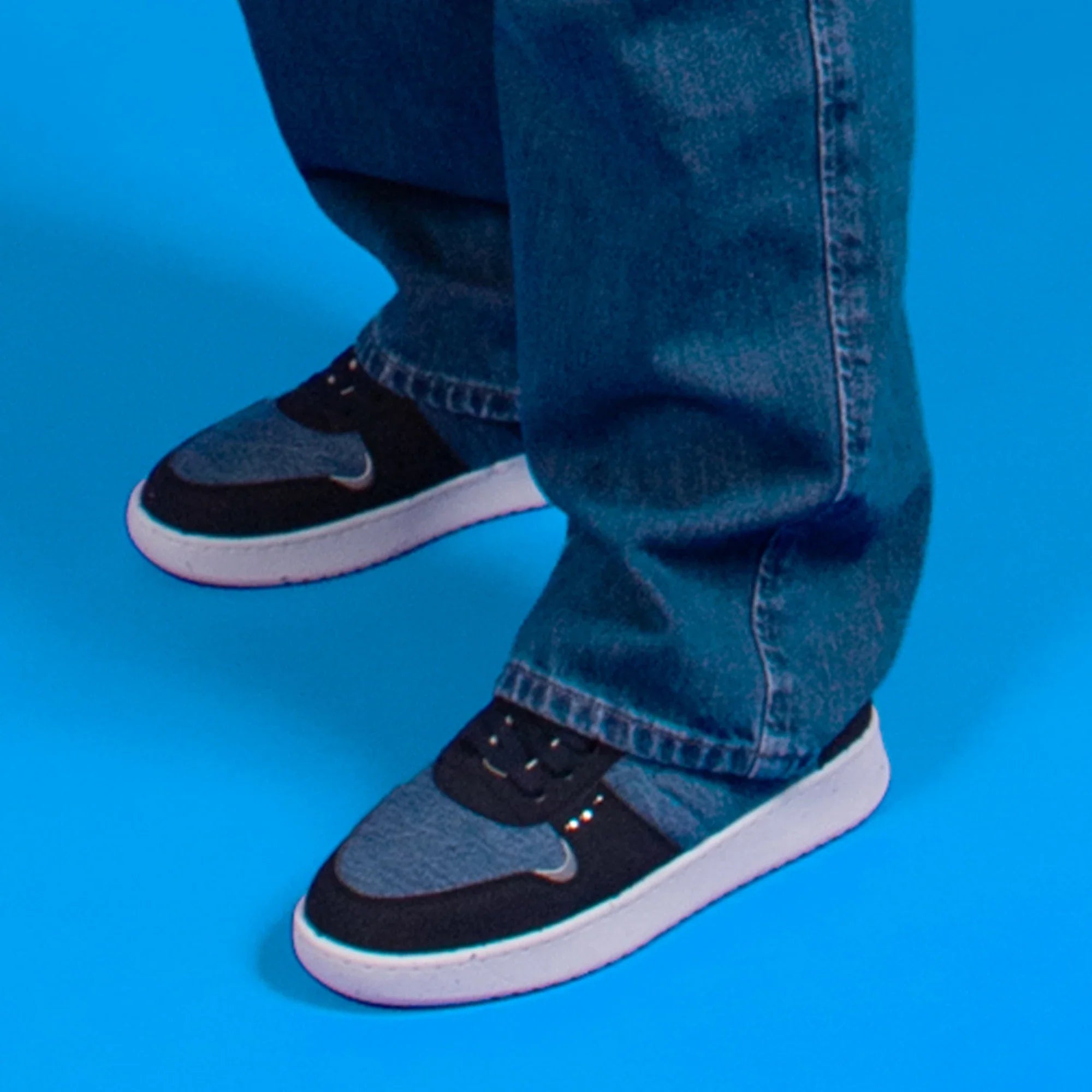 Evan Upcycled Denim Sneakers ✔ ME.LAND