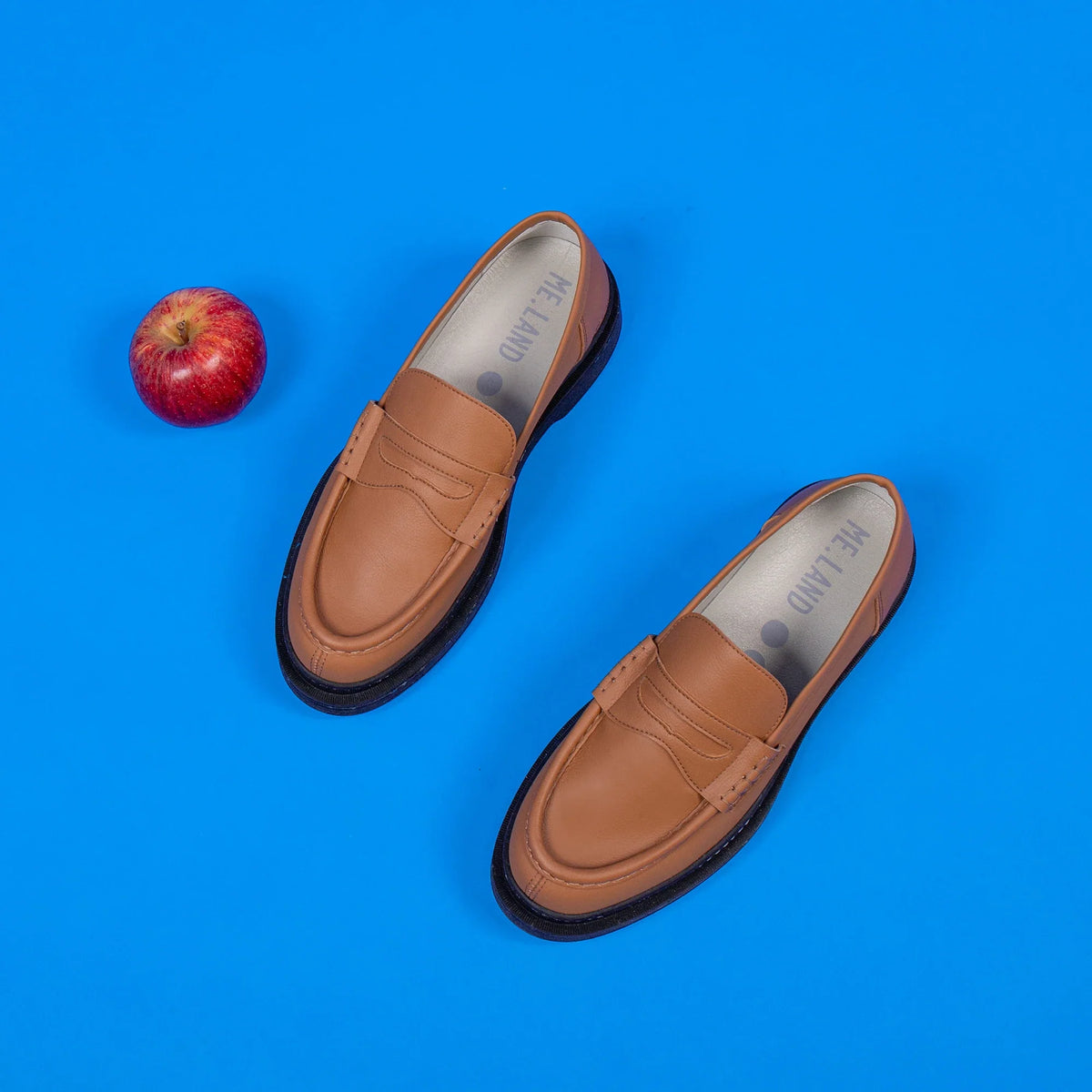 Cognac apple leather Loafer ✔ ME.LAND
