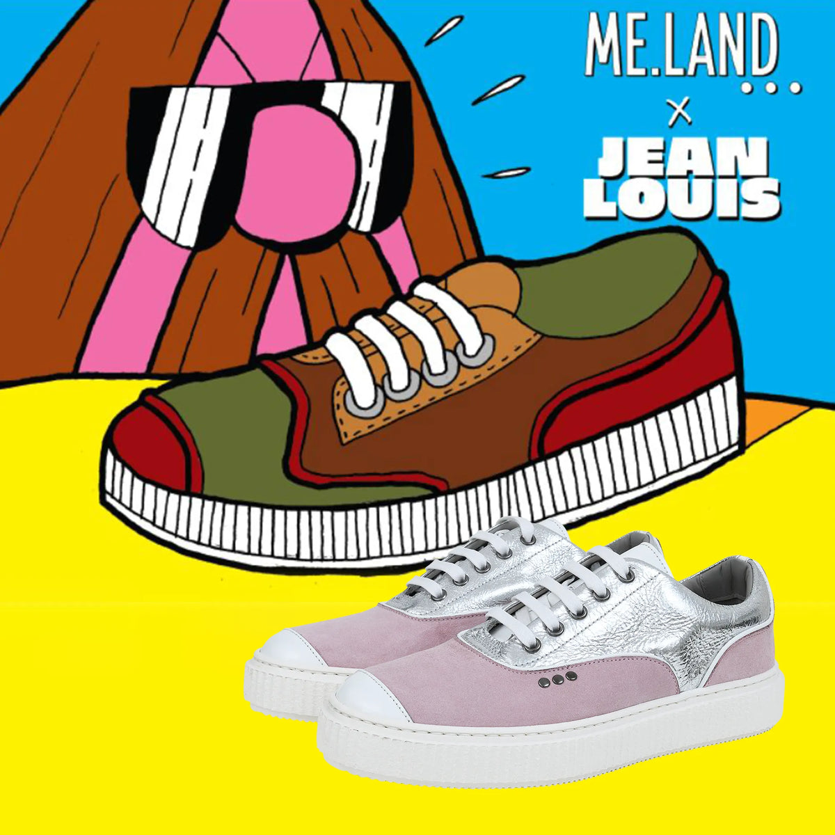 ME.LAND x Jean-Louis la nuit, Collaboration exclusive pour une basket écoresponsable et sylée