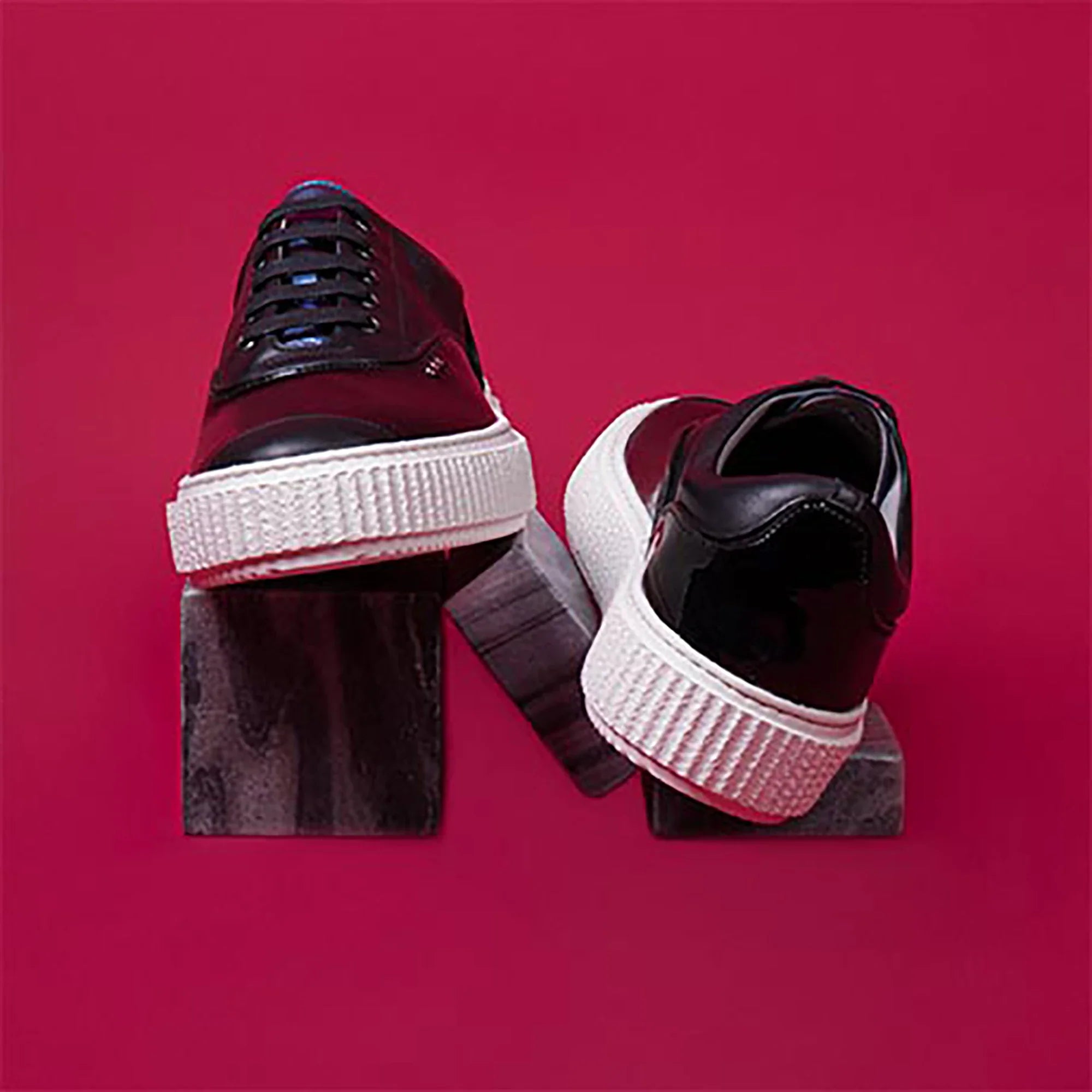 ME.LAND Black patent MEAKER sneaker ladies