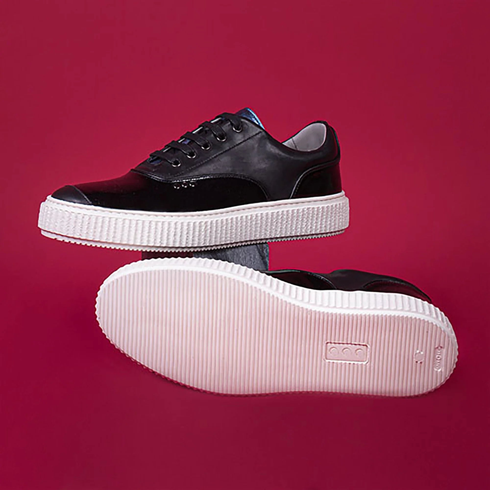 ME.LAND Black patent MEAKER sneaker men