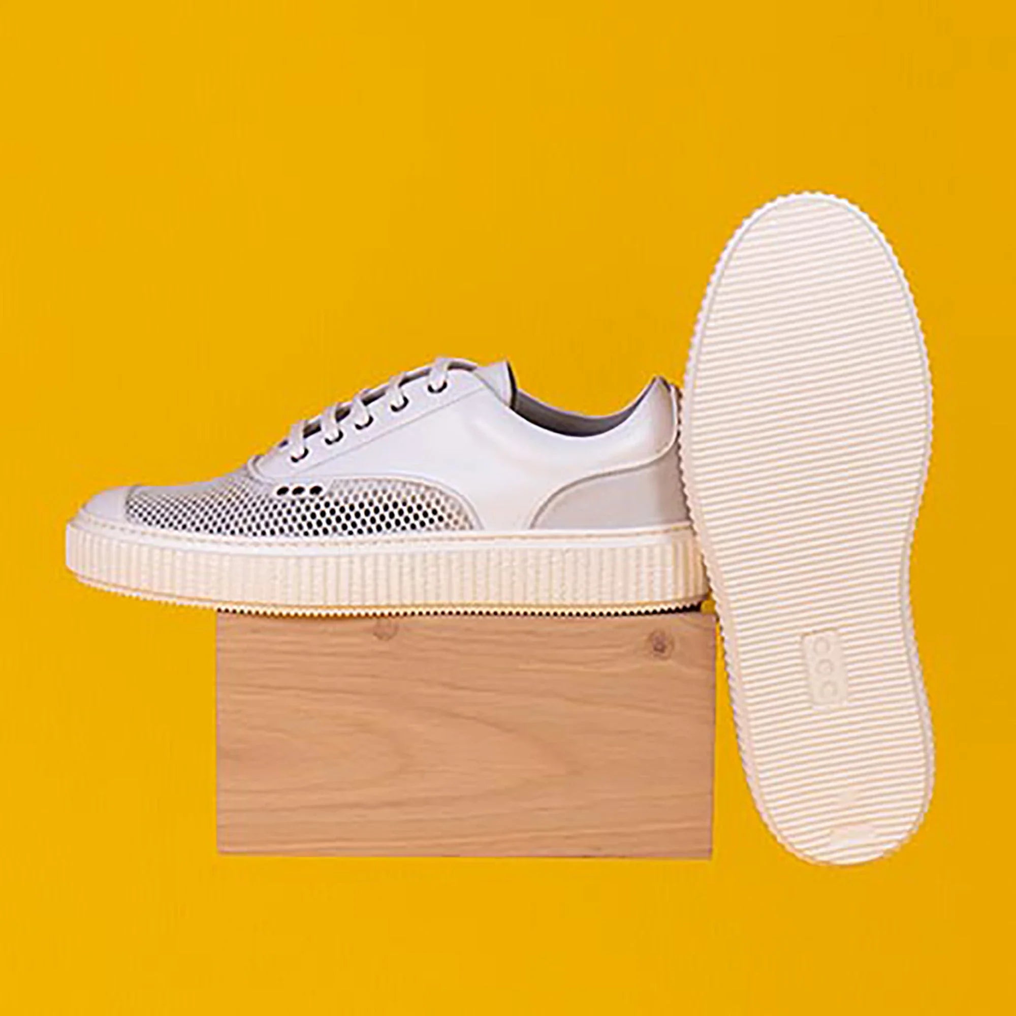 ME.LAND White mesh MEAKER sneaker men