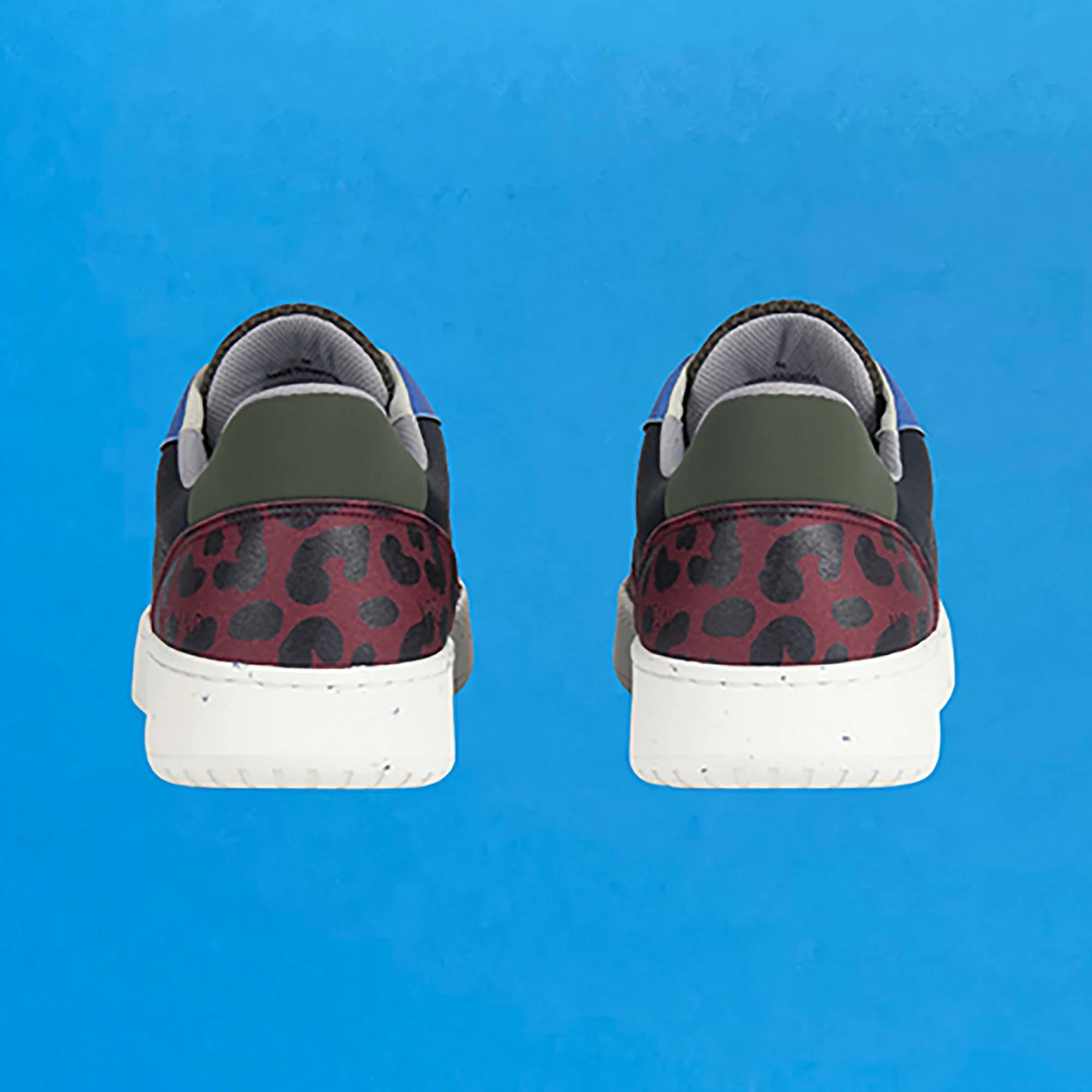Evan vegan and recycled sneaker in black, bordeaux and blue ✔ ME.LAND