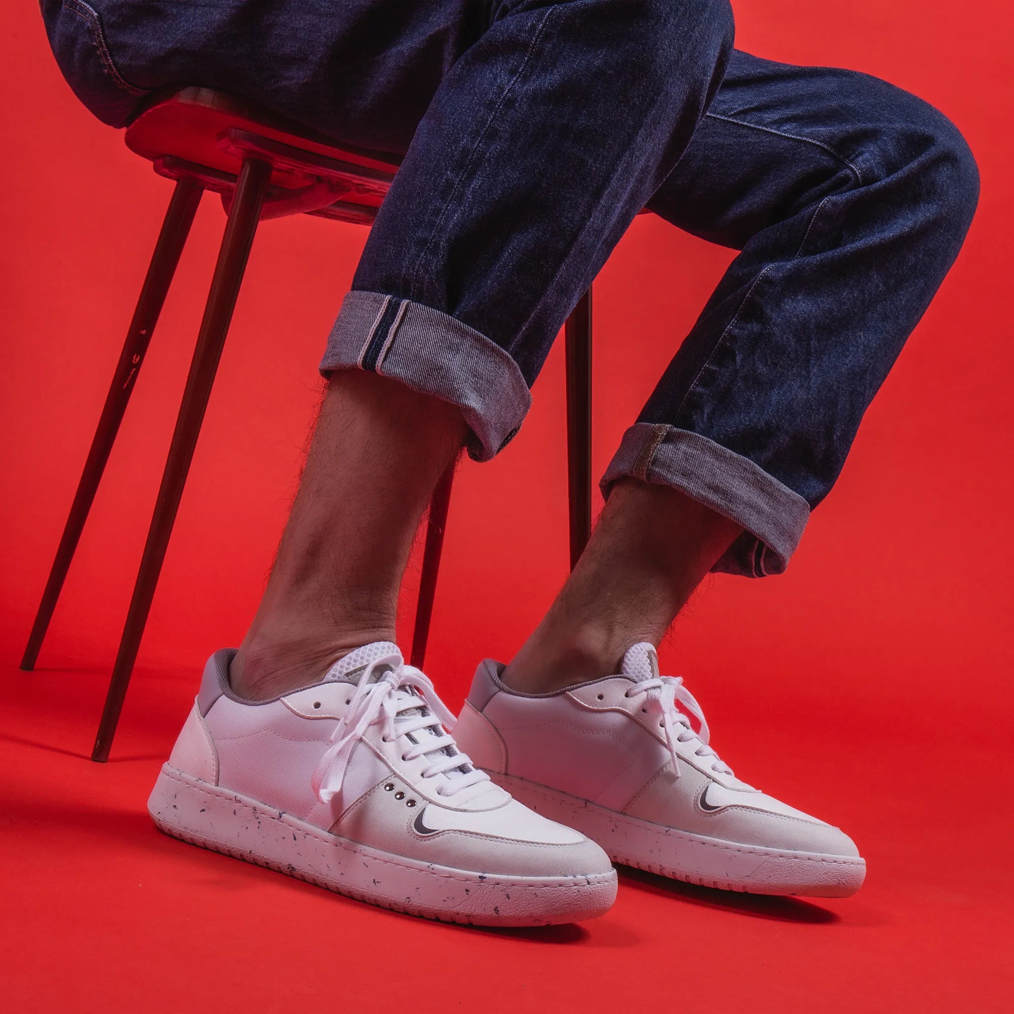 ME.LAND Evan vegan and recycled sneaker in white men