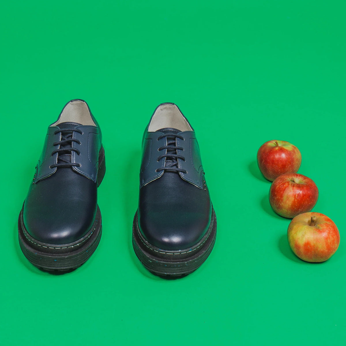Blue and black apple leather LANDER derby ✔ ME.LAND