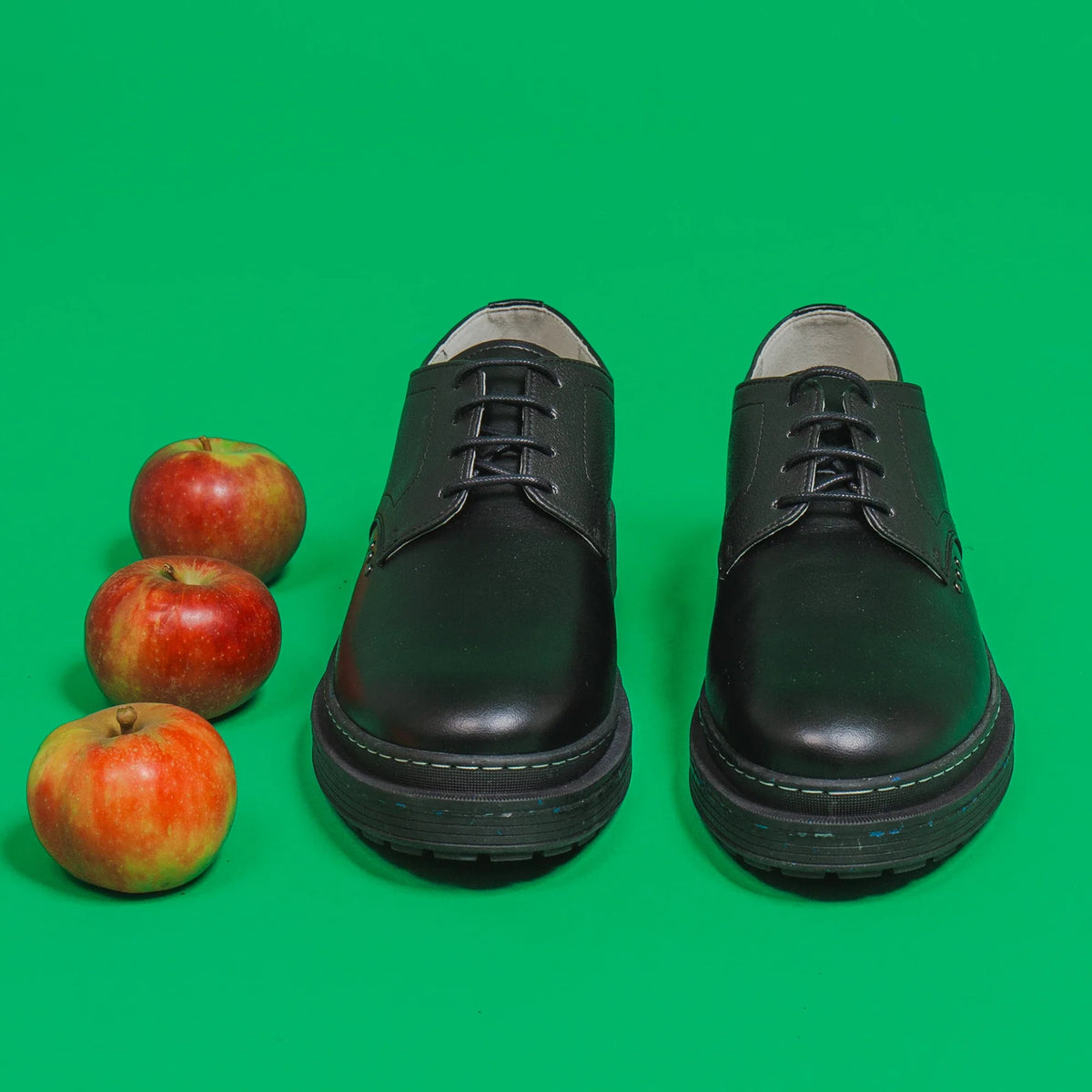 Black apple leather LANDER derby ✔ ME.LAND