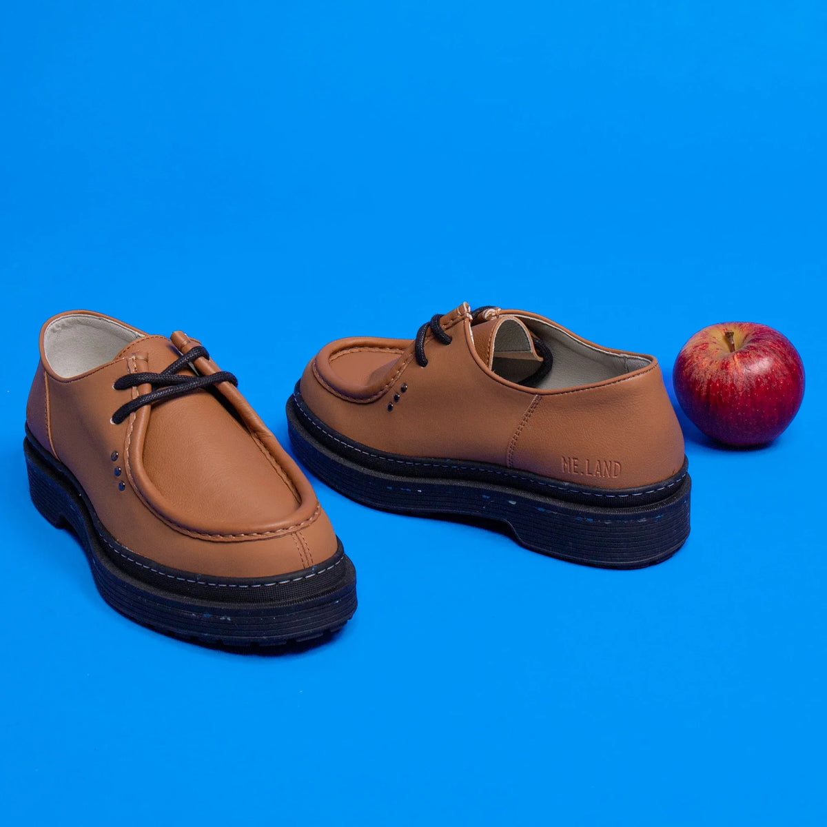 Cognac apple leather RANDO derby ✔ ME.LAND