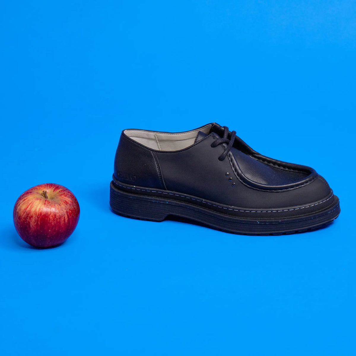 Black apple leather RANDO derby ✔ ME.LAND