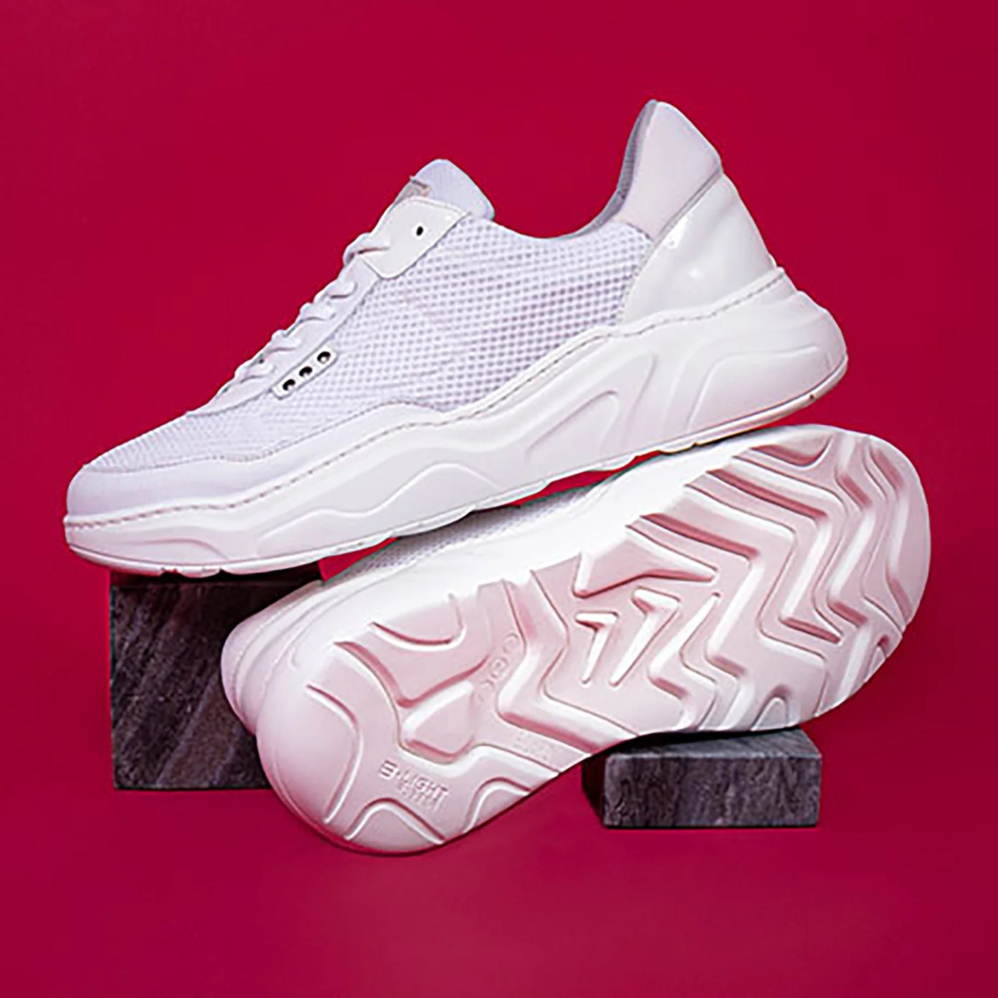 ME.LAND White recycled nylon DEBUT sneaker men