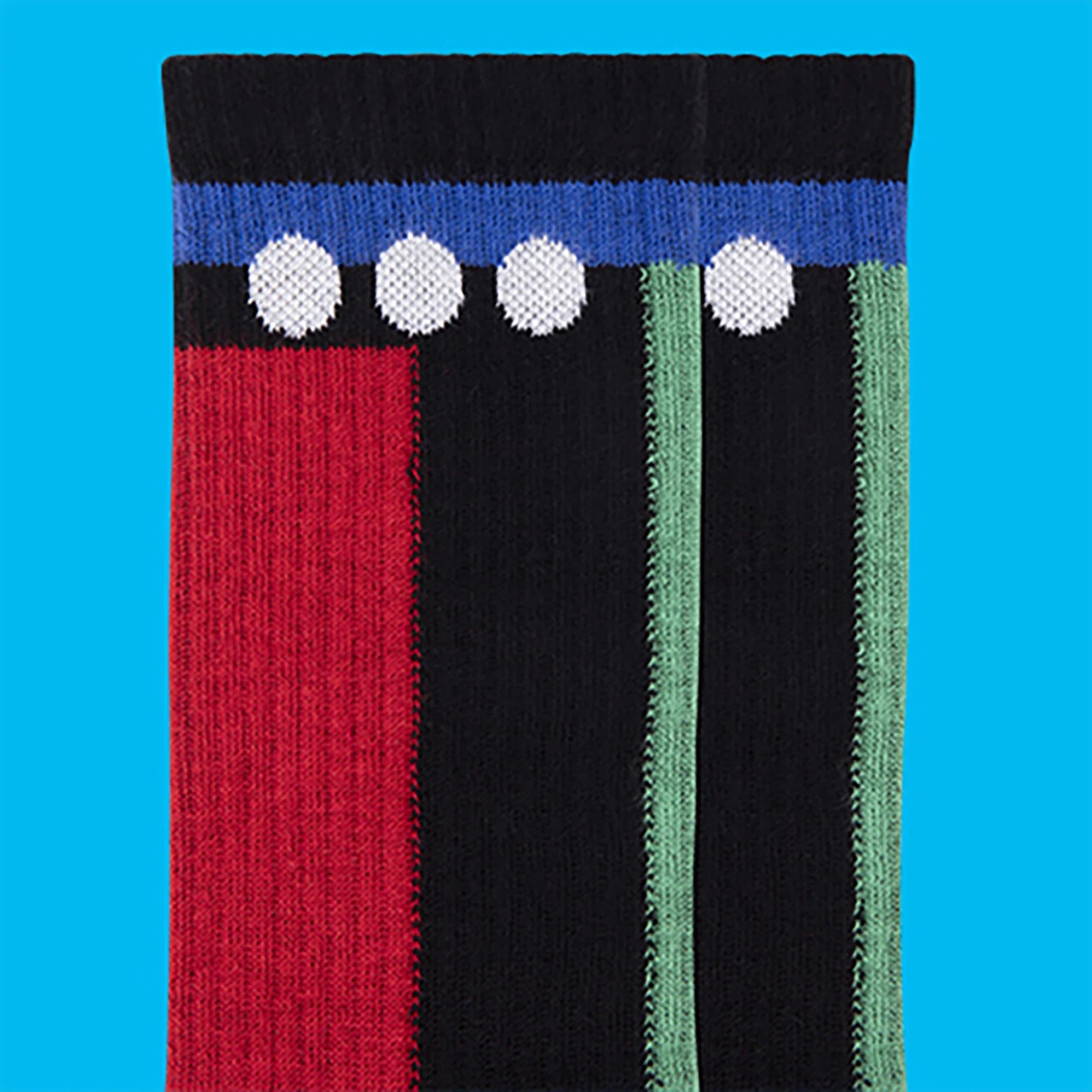 Black geomerical organic cotton sport socks ✔ ME.LAND