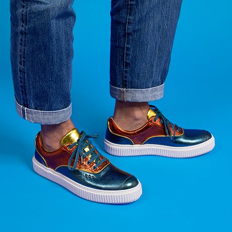 Metallic multi peacock MEAKER sneaker