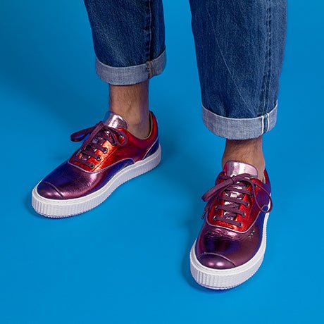 Metallic multi pink MEAKER sneaker