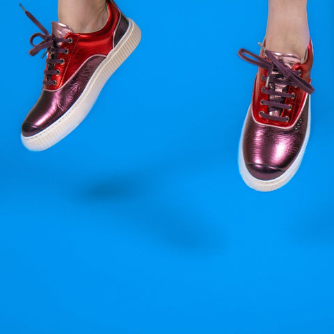 Metallic multi pink MEAKER sneaker